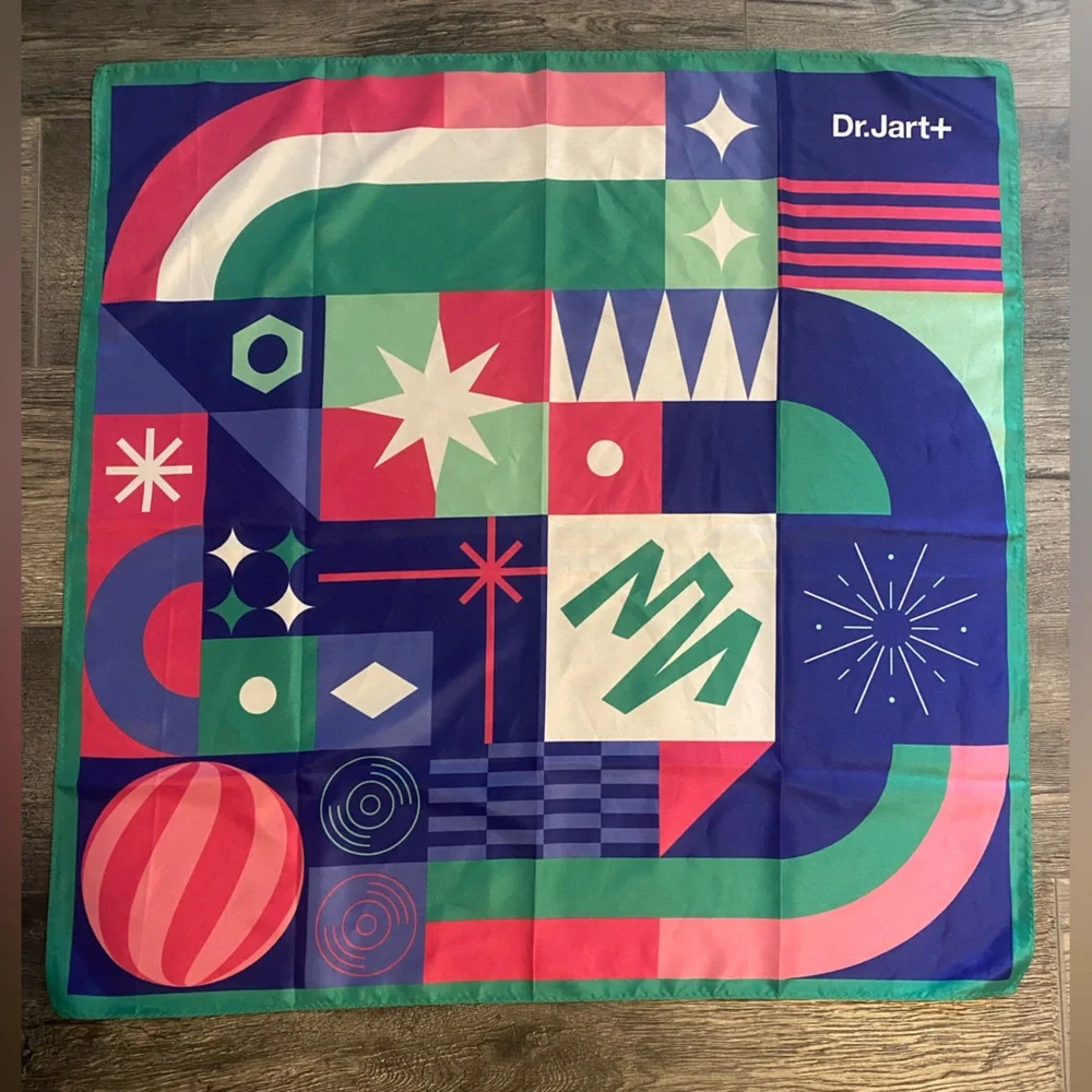 Dr. Jart+ Limited Edition Print Silk Scarf - K-Beauty Brand Collectible - Picture 3 of 4